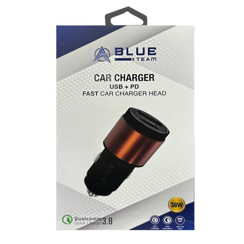 Araç Şarj Adaptörü Usb Pd Type C Quick Qualcomm 3.8a 30w BlueTeam BCC-05 R32