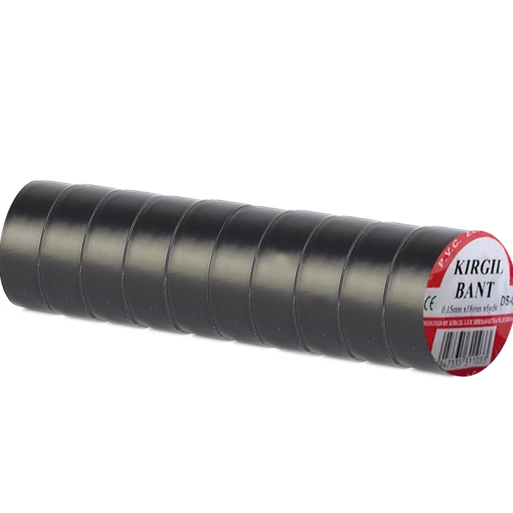 İzole Bant Pvc 10 Adet Siyah DS-07  R13