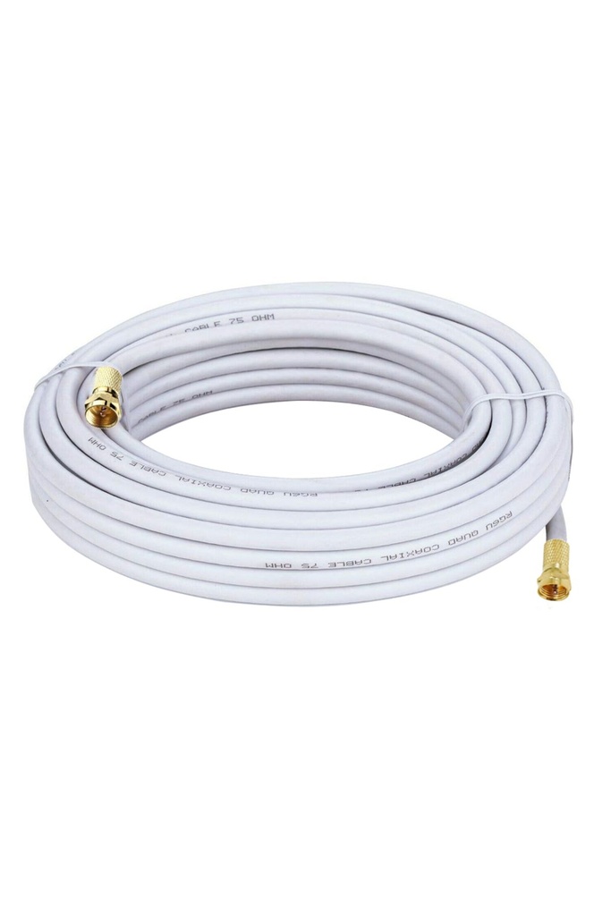 RG6 F Konnektörlü Hazır Anten Kablo 10mt Poke PK-5319