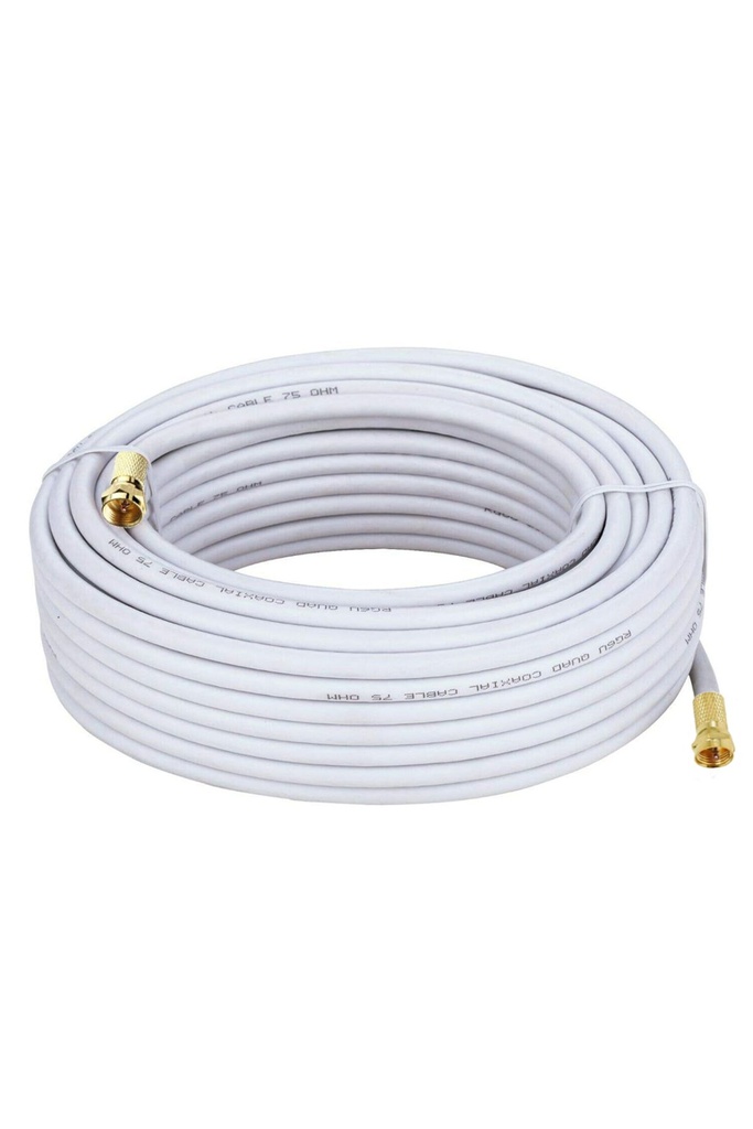 RG6 F Konnektörlü Hazır Anten Kablo 25mt Poke PK-5322