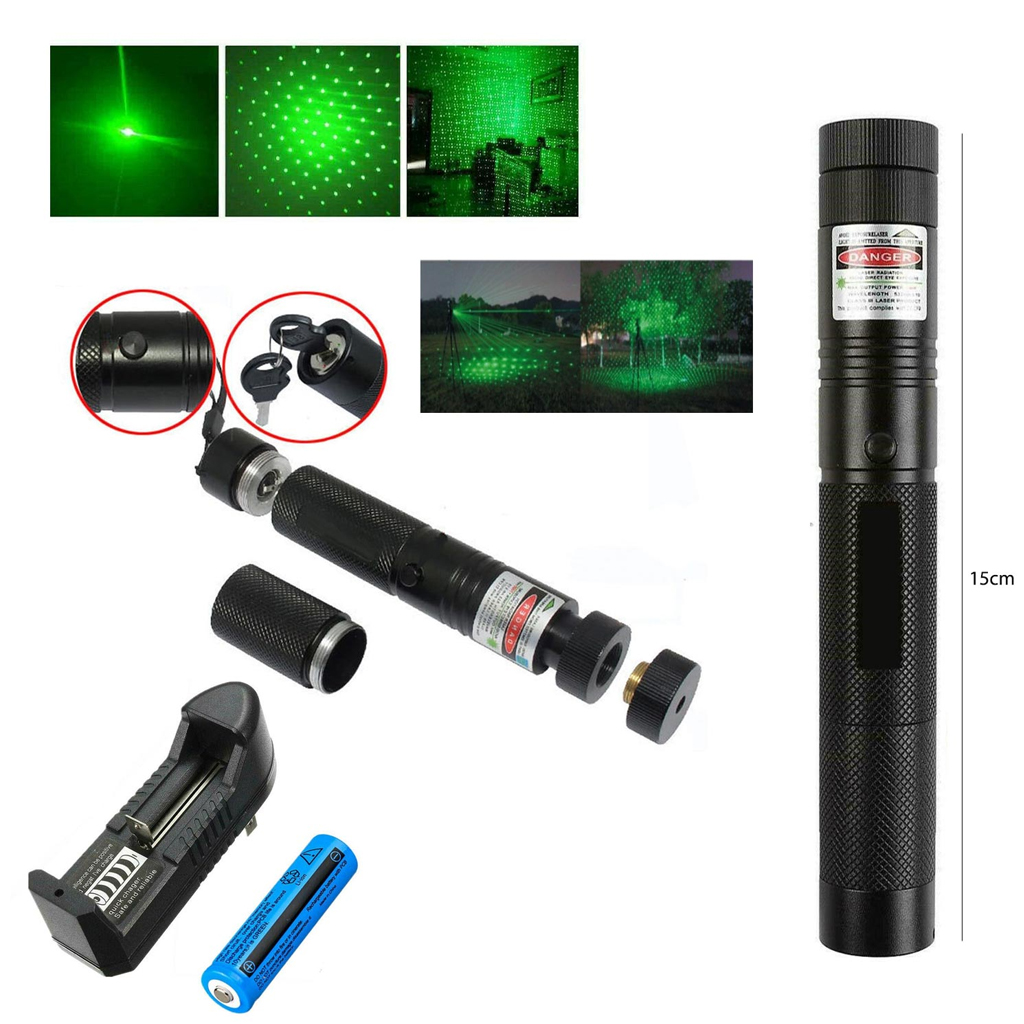 Yeşil Lazer Pointer Beş Başlıklı SN-004