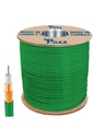 48Tel Gold Anten Kablosu RG6/U6 Yeşil 0.80 300mt Poke Pk-1356