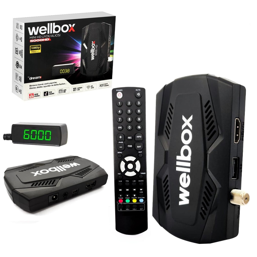 Uydu Alıcı Mini Hd Youtube Wellbox 5000HD
