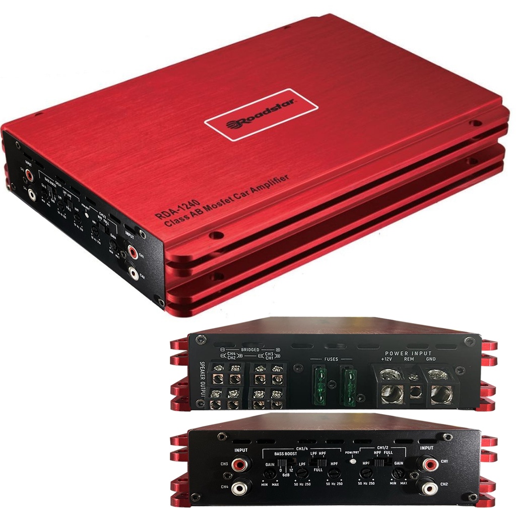 Oto Anfi 5000w 4 Kanal Roadstar RDA-1240