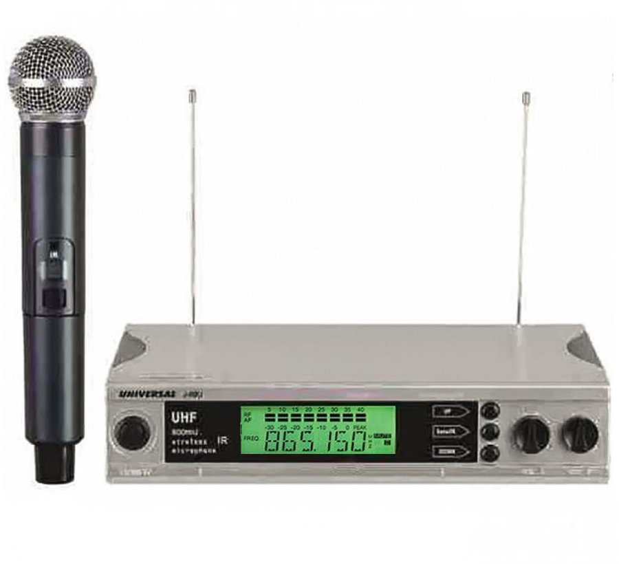 UHF Mikrofon 1 El Kablosuz 16 Kanal Universal J-88U