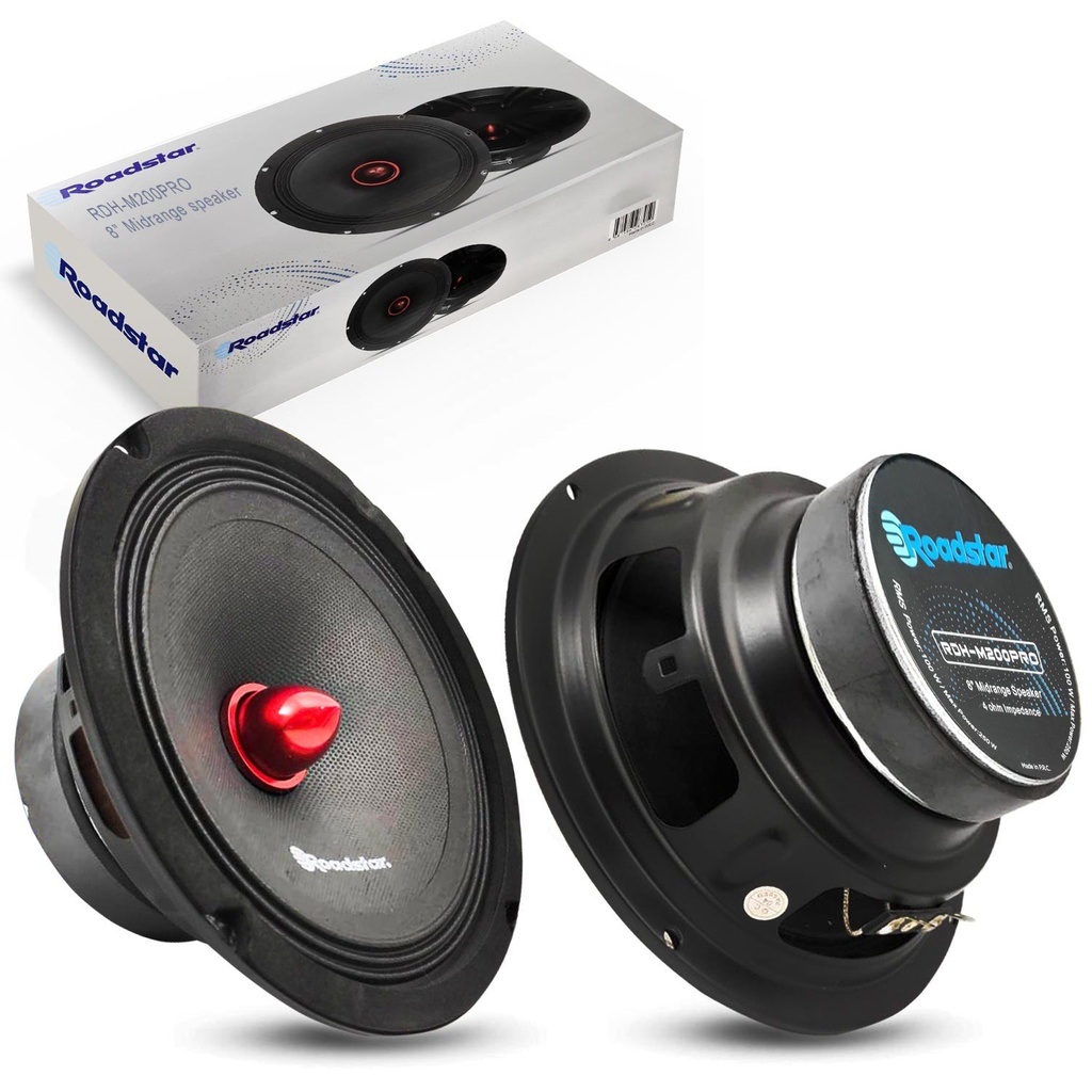 Oto Midrange 20cm 250w 2 Adet Kapaklı Roadstar RDH-M200PRO  C