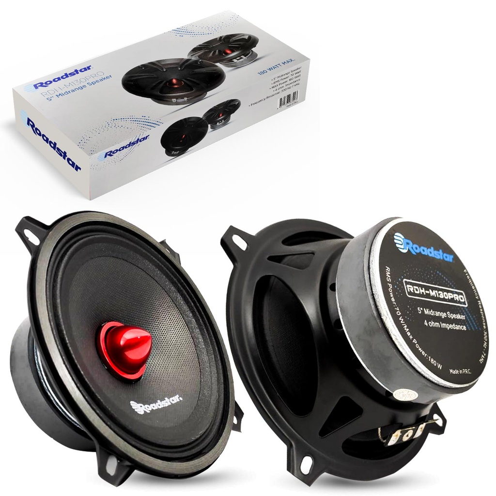 Oto Midrange 13cm 180W 2 Adet Kapaklı Roadstar RDH-M130PRO  C