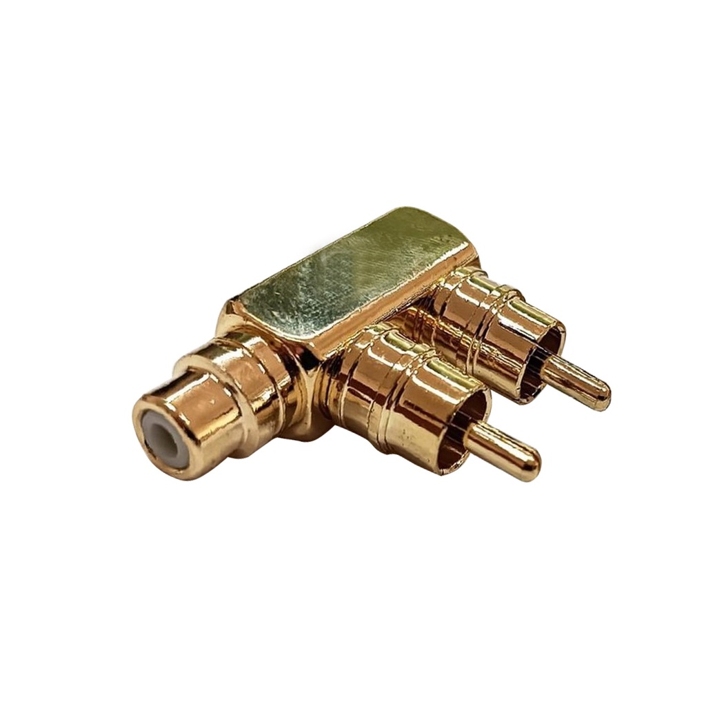 Rca Birleştirici 2 Dişi 1 Erkek Gold Metal Poke PK-5561 R26