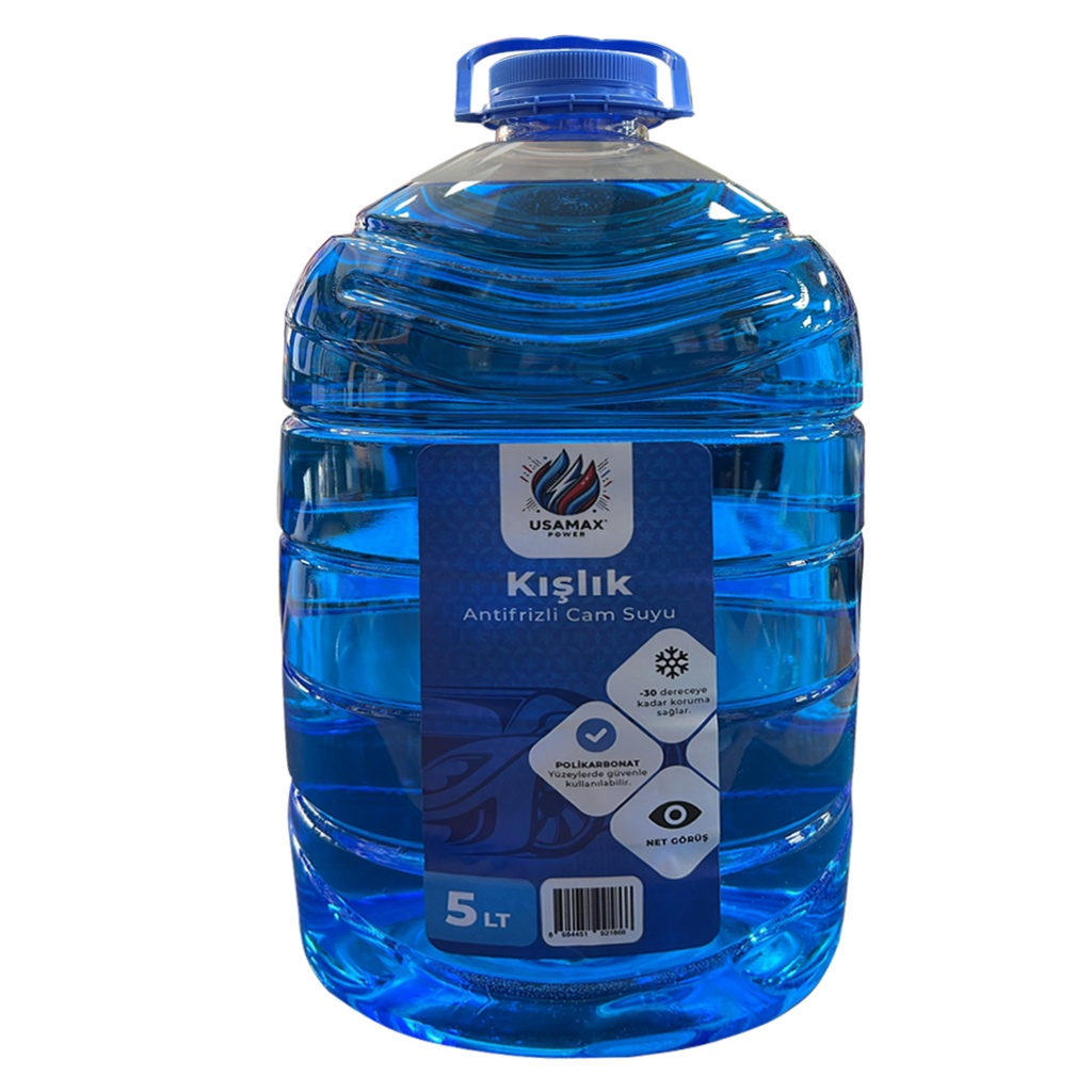 Oto Cam Suyu Antifirizli Şampuanlı 5Lt Usamax 300 Adet Palet Bazlı Satılmaktadır