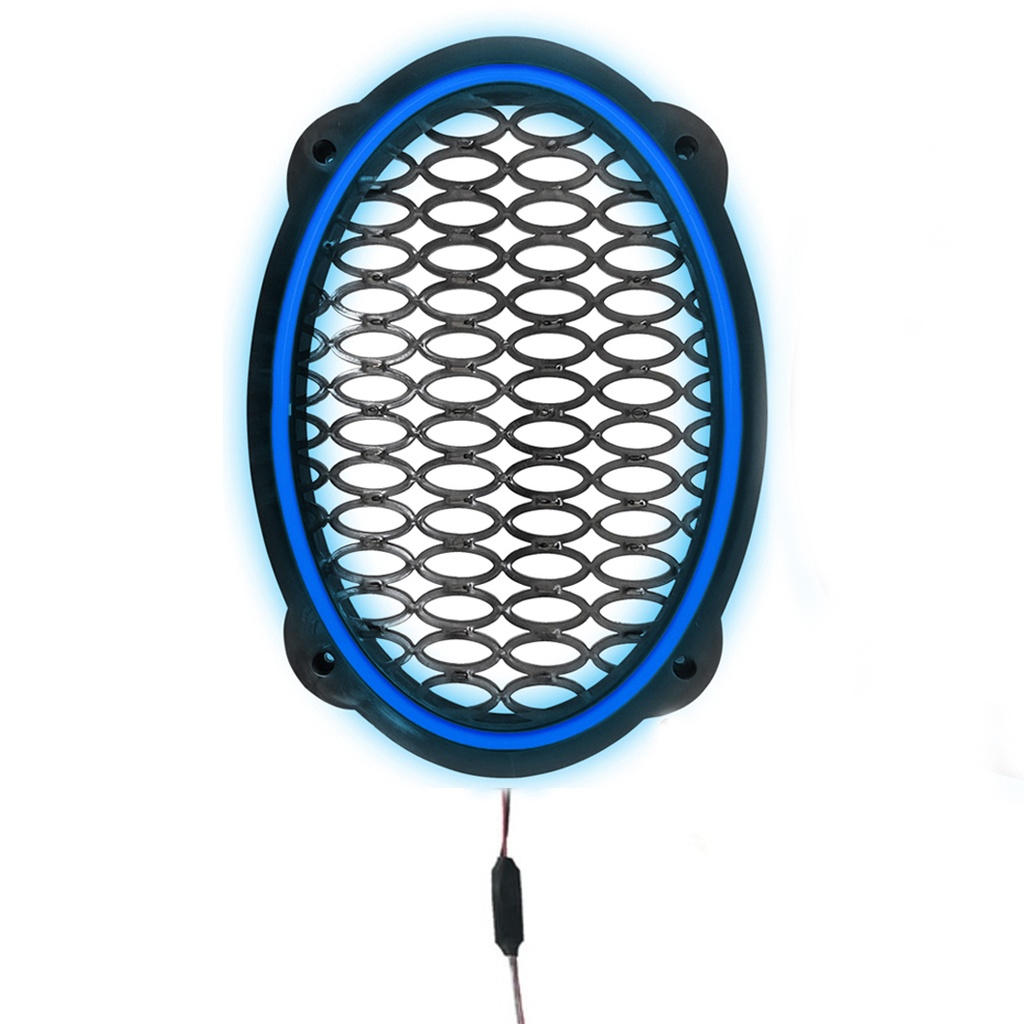 Ledli Flaşörlü Hoparlör Kapak Oval 1 Adet 12V PK-5575