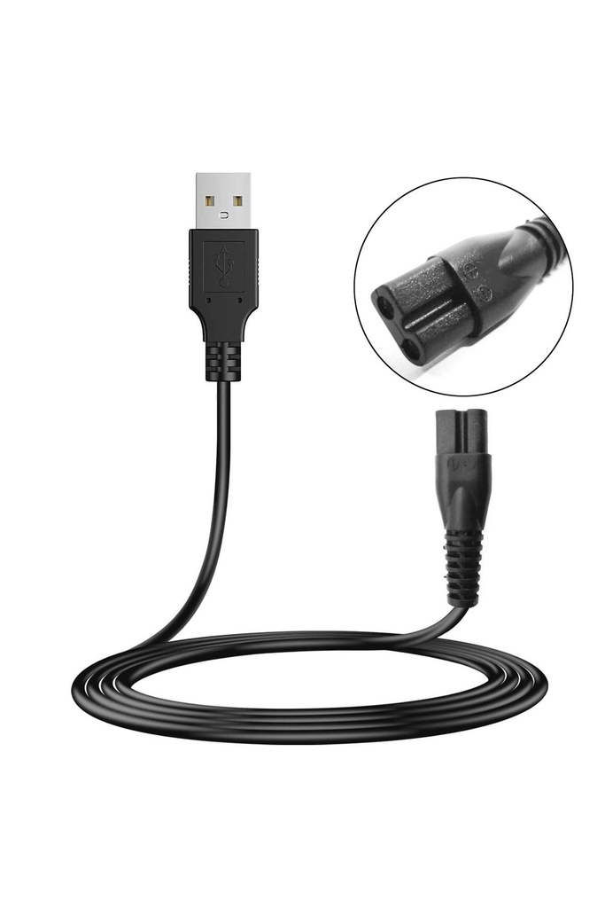 Tıraş Makinası Kablosu Usb 1mt Siyah No9 Fully G-5359