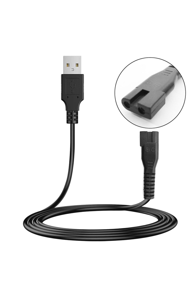 Tıraş Kablosu Usb 1mt Siyah No8 Fully G-5358  R28