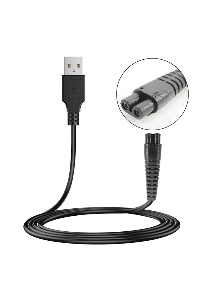Tıraş Makinası Kablosu Usb 1mt Siyah No7 Fully G-5357
