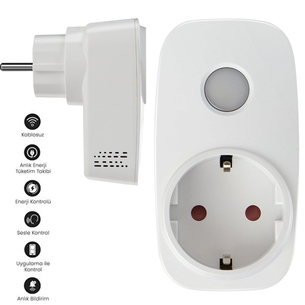 Akıllı Priz Wifi 16a İos Android Enerjisa Onaylı Broadlink SP-3  