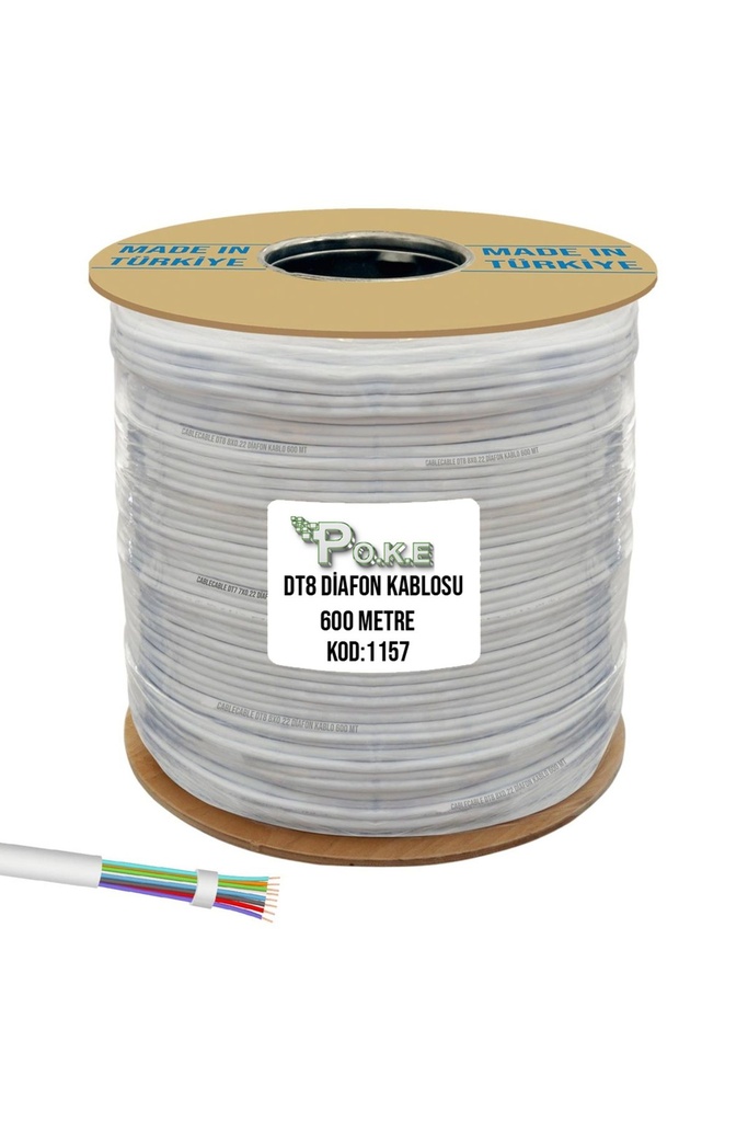 DT8 Diafon Kablosu 600mt Poke Pk-1157