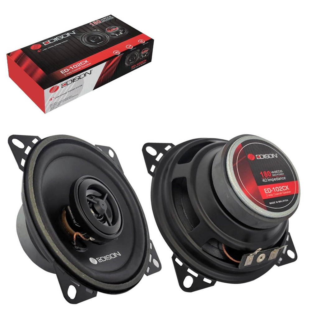 Oto Hoparlör 10cm 180w 2 Adet Edison ED-102CX  R40