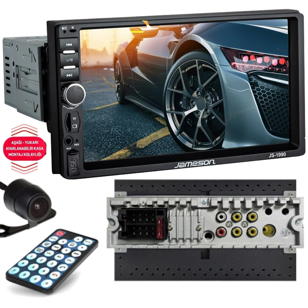 7'' Tofaş 4x55w BT/USB/SD Kameralı Jameson JS-1990 