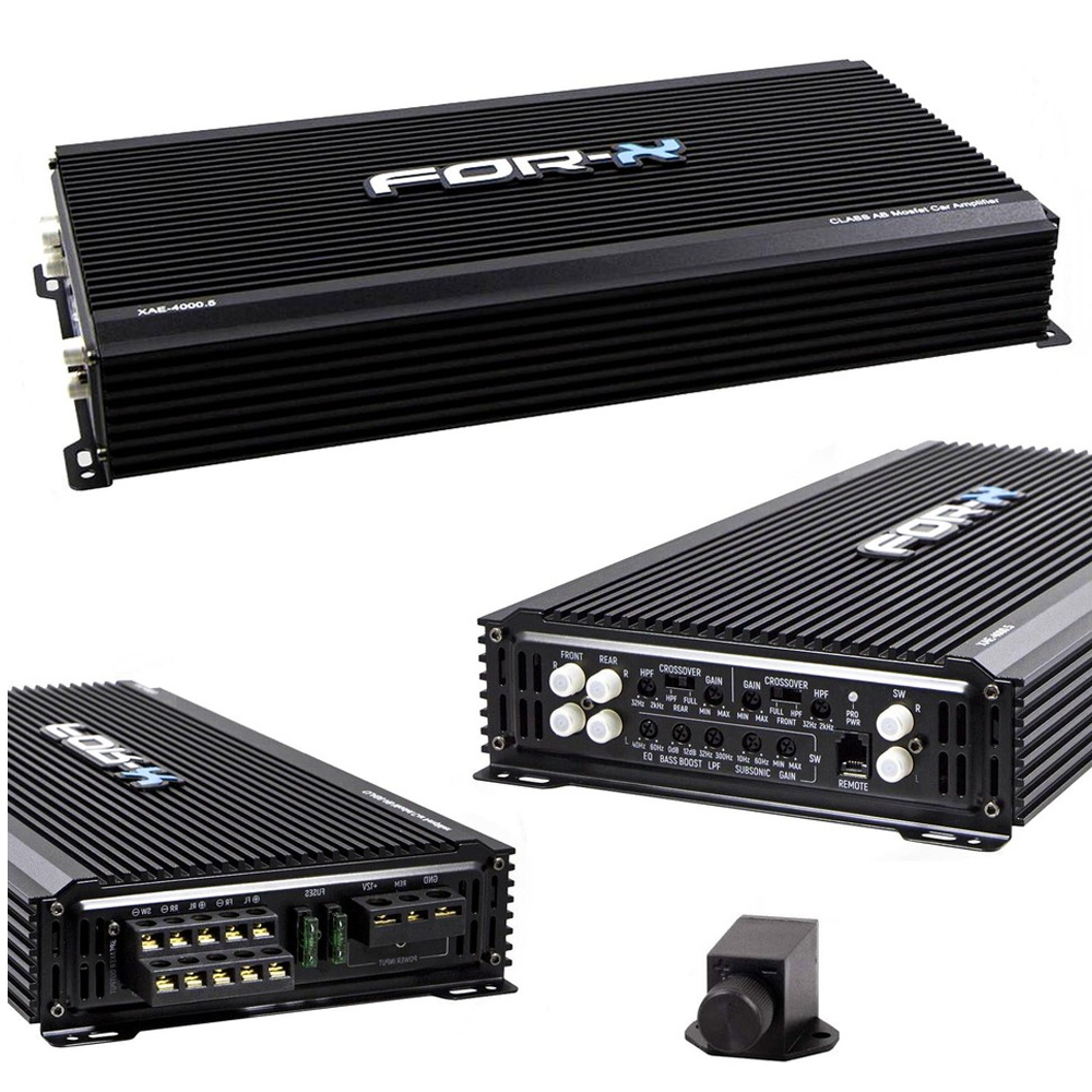 Oto Anfi 5 Kanal 4500w Bass Kontrol For-x XAE-4000.5 