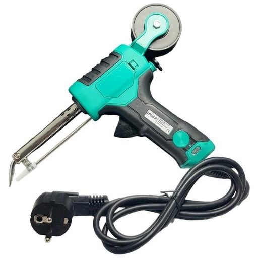 Lehim Makaralı 60W Tabanca Havya Eğri Uçlu Prolink PJ-040  