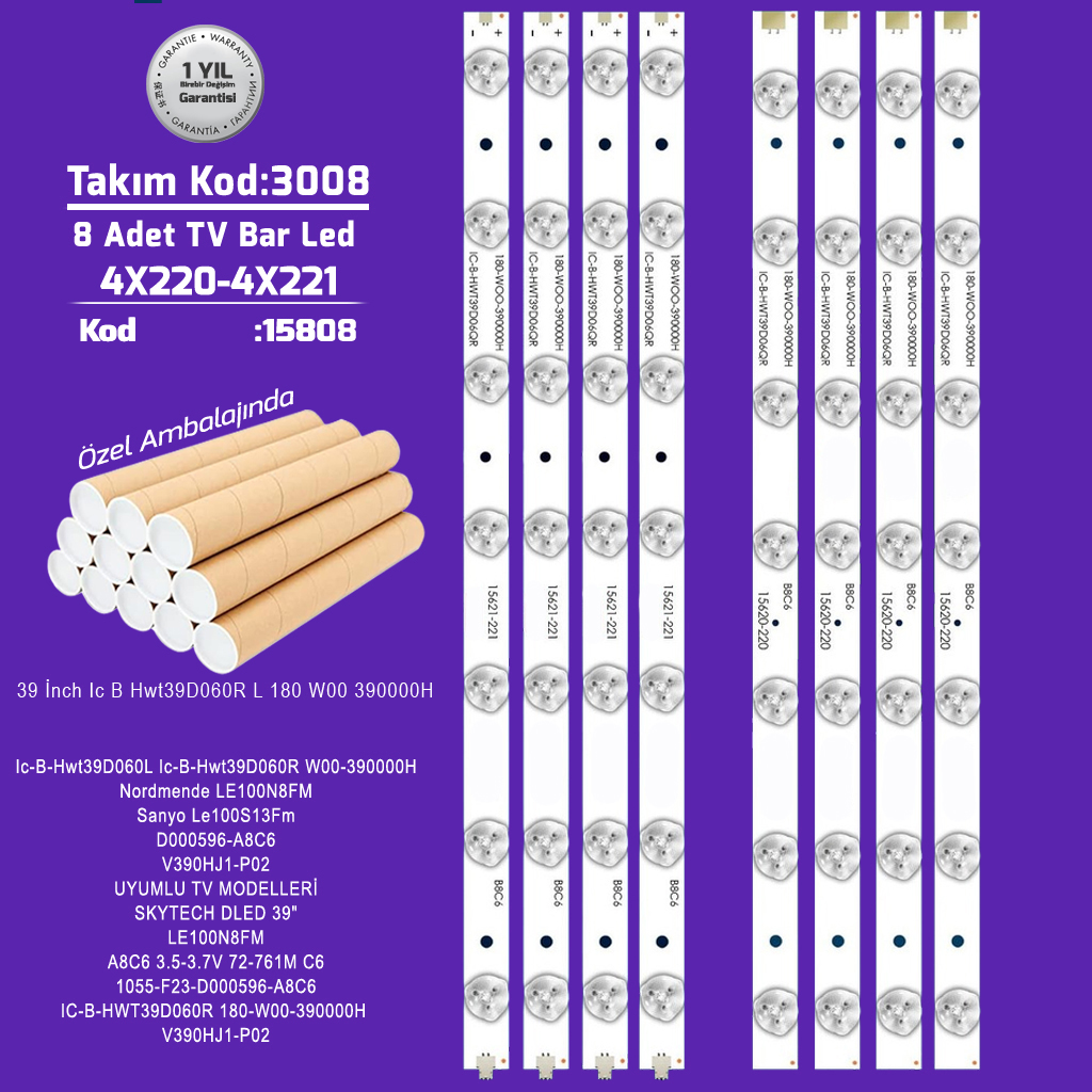 39'' Ic B Hwt39D060R L 180 W00 390000H Ic B Hwt39D060R L 8adet Bar Led