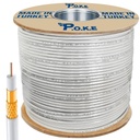 Anten Kablosu Tam Bakır RG6/U6 64Tel CU 500mt Poke PK-1382