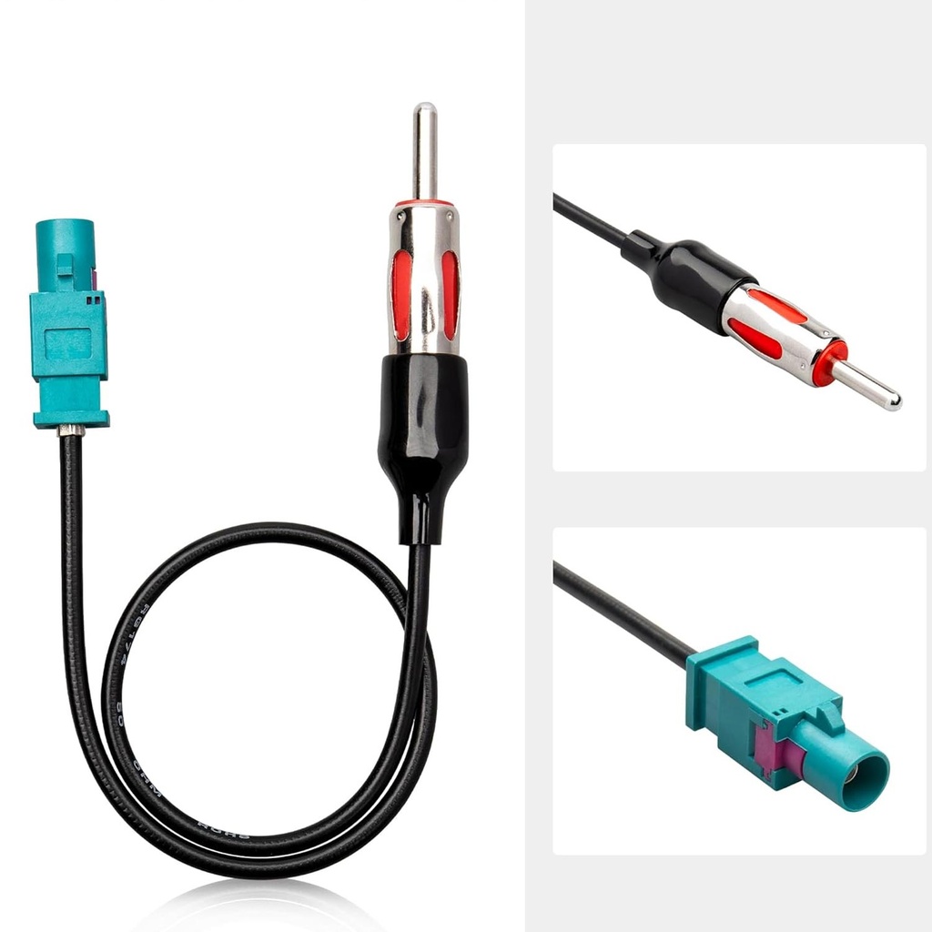 Kablolu Oto Soket Anten Fişi Volkswagen VW 30cm Rose RF-60 