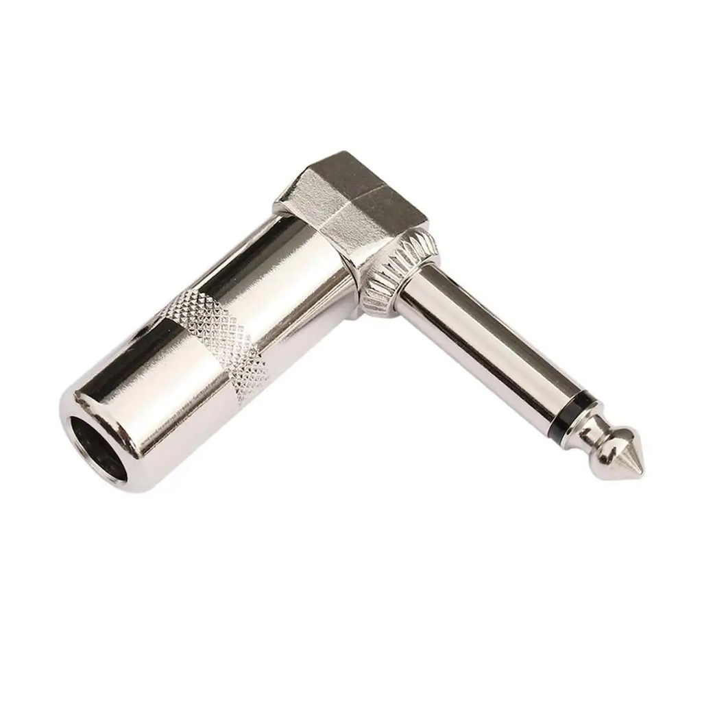 6.3mm Mono Gitar Jack Metal L Tip PK-5838
