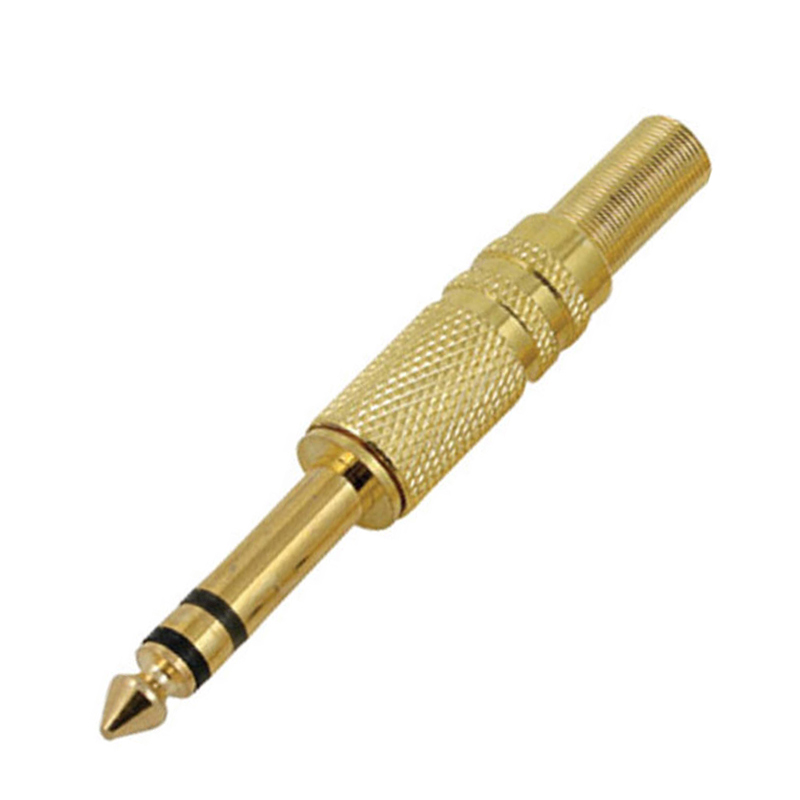 6.3mm Stereo Gitar Jack Gold Metal PK-5841