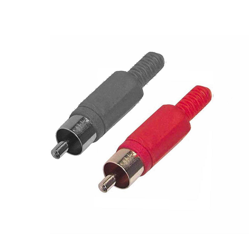Tos Fiş Rca Kırmızı Siyah 2 Adet PK-5850  Ç1