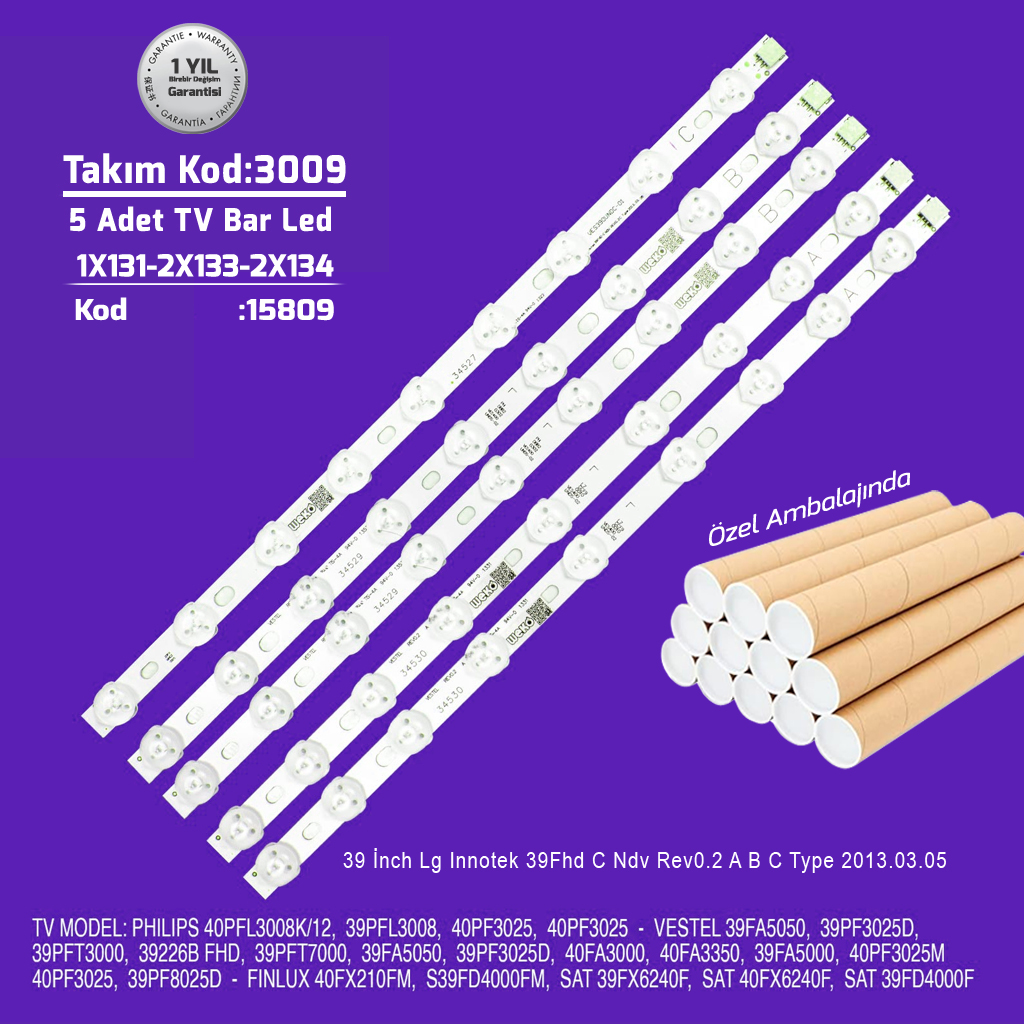 39'' Lg Innotek 39Fhd C Ndv Rev0.2 A B C Type 2013.03.05 5adet Bar Led