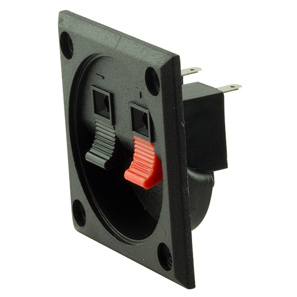 Hoparlör Terminali İkili Kare İç 5.5cm Dış 5.5cm PK-5868 R14