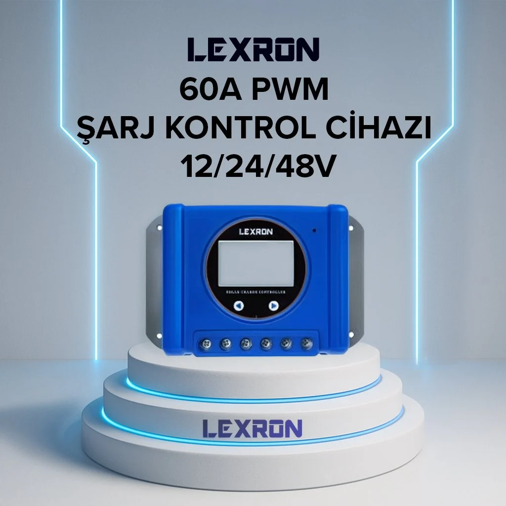 Solar Şarj Kontrol Cihazı 60a pwm Lexron (Kargo Alıcı Öder)