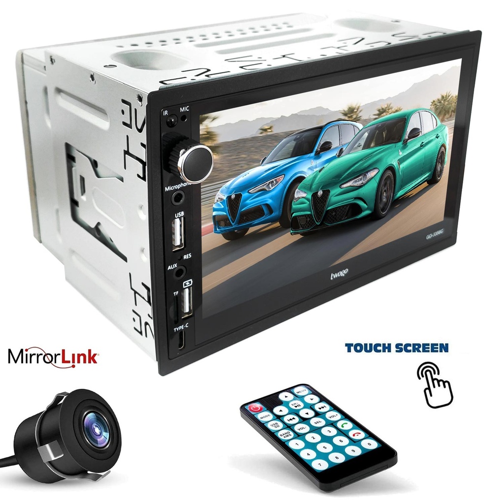 7'' Double Teyp 4x60w Mirorlink Twogo GO-3355