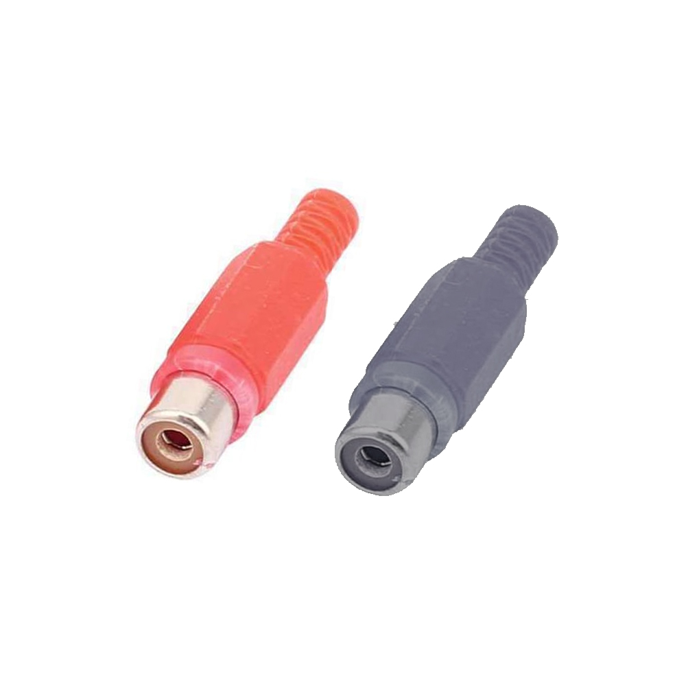 Tos Fiş Dişi Rca Kırmızı Siyah 2 Adet PK-5953  Ç1
