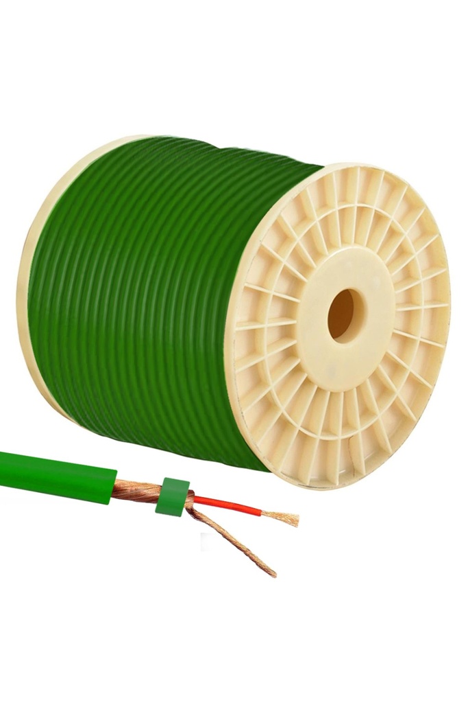 0.50 Full Bakır CU Mono Mikrofon Kablosu N70 50mt Yeşil Poke Pk-1207