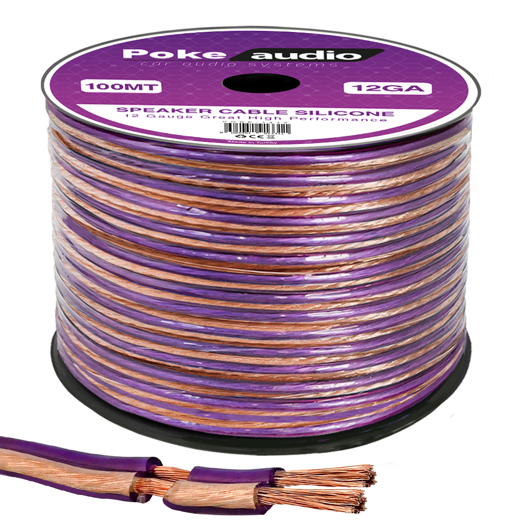 12GA Hoparlör Kablosu Silikon 75mt Poke PK-1412   R11
