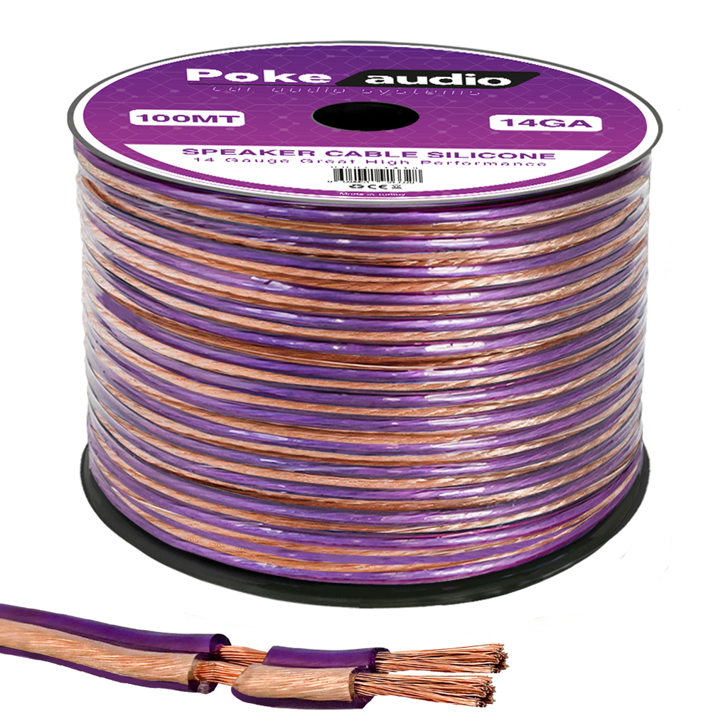 14GA Hoparlör Kablosu Silikon 100mt Poke PK-1413