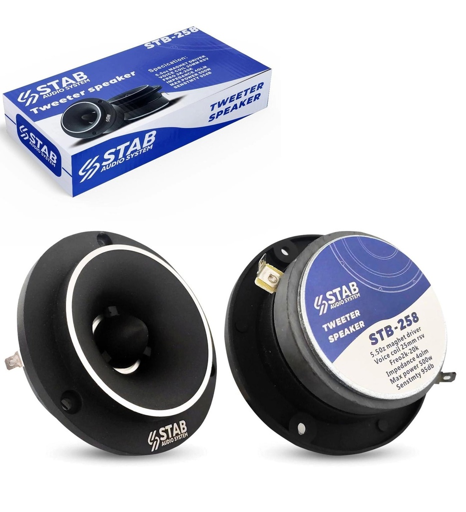 Spl Tweeter 500w 10cm Stab STB-258