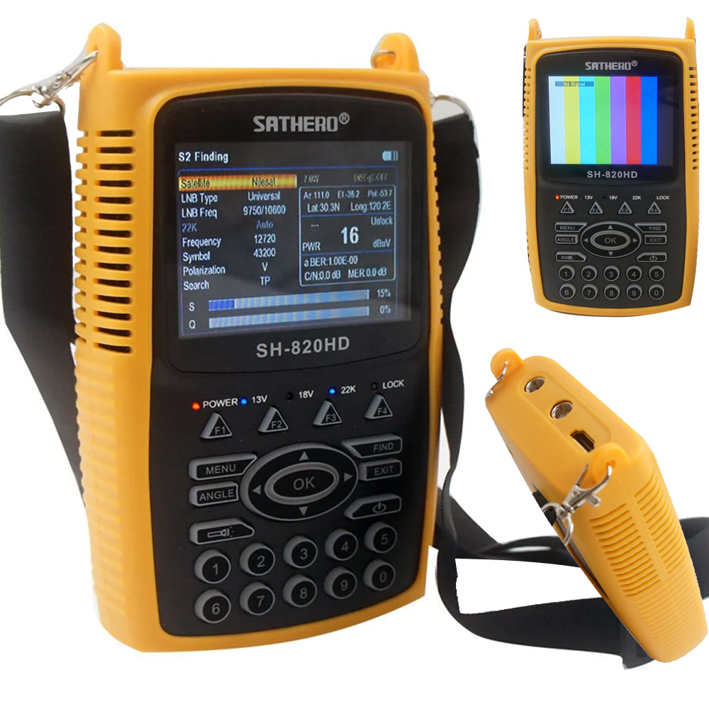 3.5'' Görüntülü HD Uydu Kamera Yön Bulucu Hoparlörlü AHD-HD-TVI COMBO Novacom SH-820 