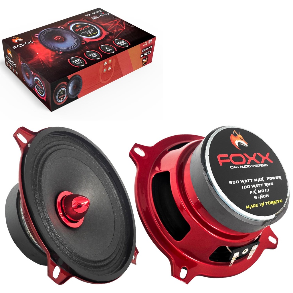 Oto Midrange 13cm 500w 2 Adet Foxx FX-MD13 R3  C
