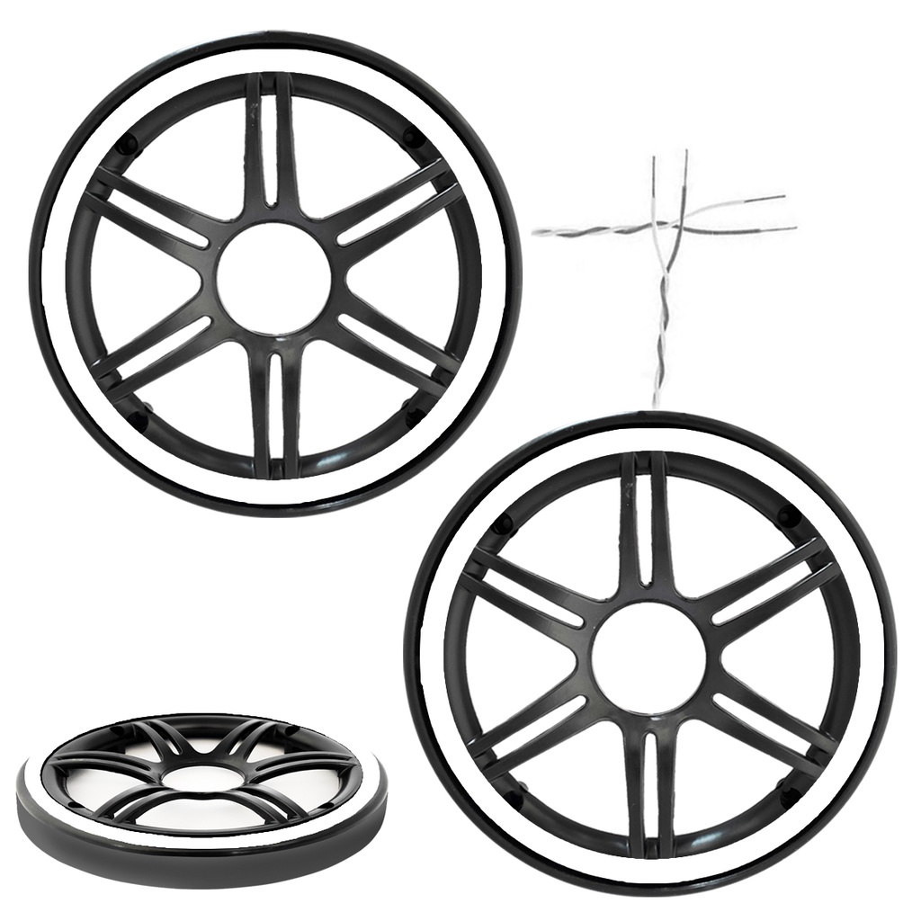 Ledli Hoparlör Kapak 10cm 2 Adet Pk-6076