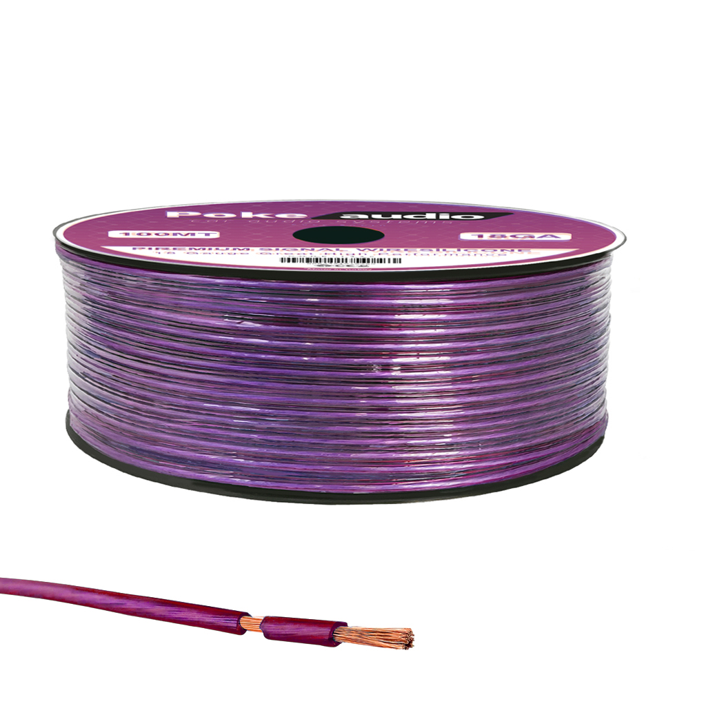 18GA Anfi Tetikleme Sinyal Kablosu 100mt. Silikon Poke PK-1446