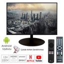 17'' Android Uydulu Televizyon 43 Ekran Hd Lcd Kumandalı 12v 220v Rose CM-117U