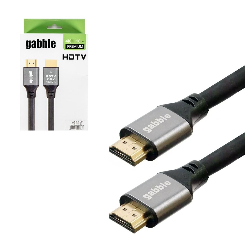 Hdmi Kablo 3mt HDTV 2.0 4K Gabble Gab-HDMI403 