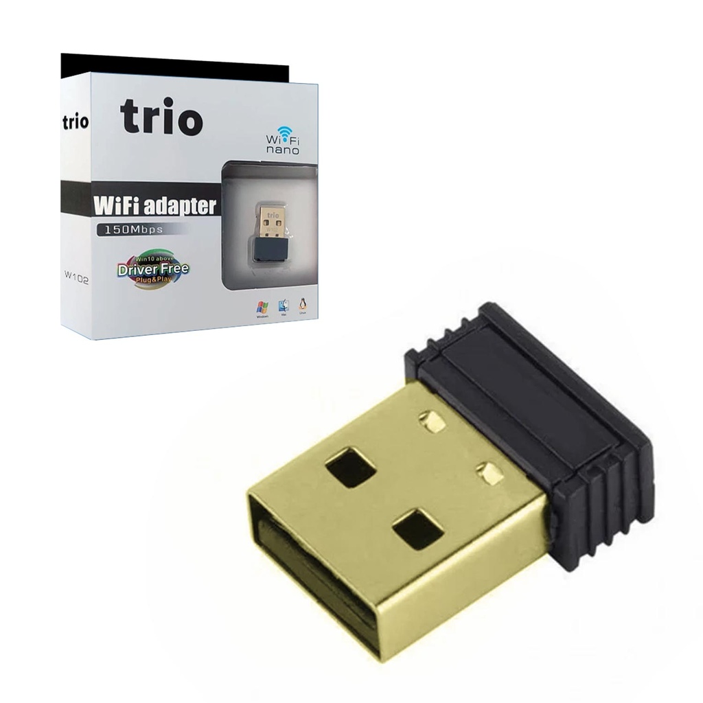 Usb Wifi Adaptör 150 Mbps Trio W-102