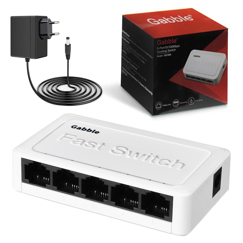 Ethernet Switch 5 port Gabble GAB-SWC05 R7