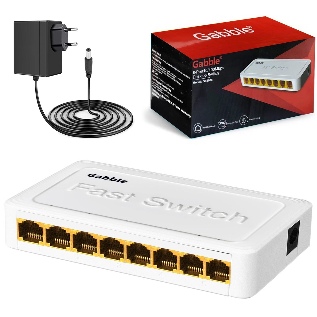 Ethernet Switch 8 port Gabble GAB-SWC08 R6