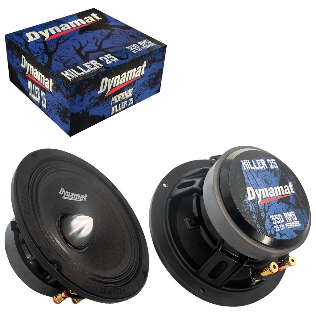 Oto Midrange 25cm RMS 350w Profesyonel 2 Adet Dynamat KILLER-25  R40