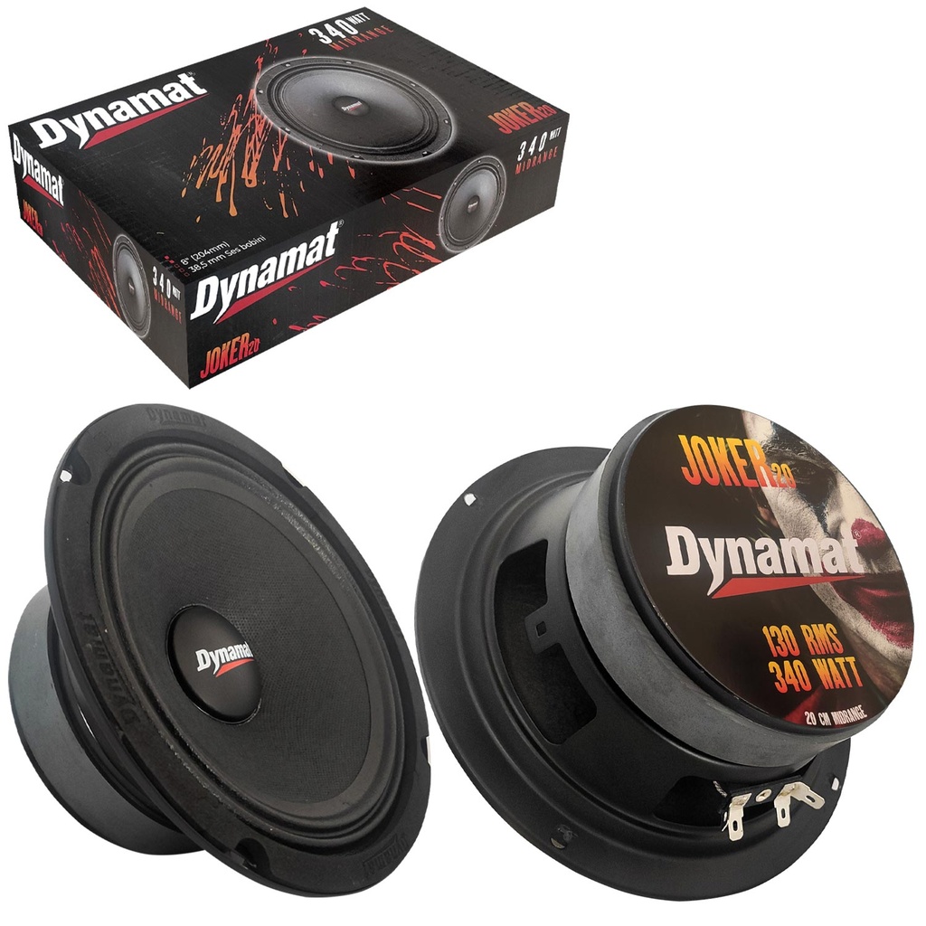Oto Midrange 20cm 350w Profesyonel 2 Adet Dynamat JOKER-20  