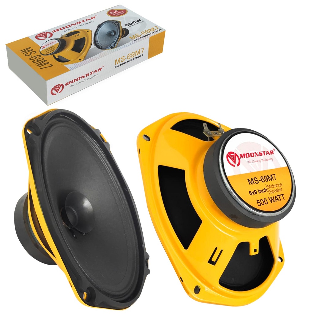 Oto Midrange Oval 500w 2 Adet Kapaklı Moonstar MS-69M7